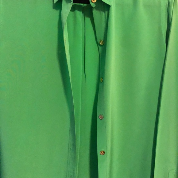 C Wonder Green Button Down - Picture 3 of 4